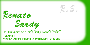 renato sardy business card
